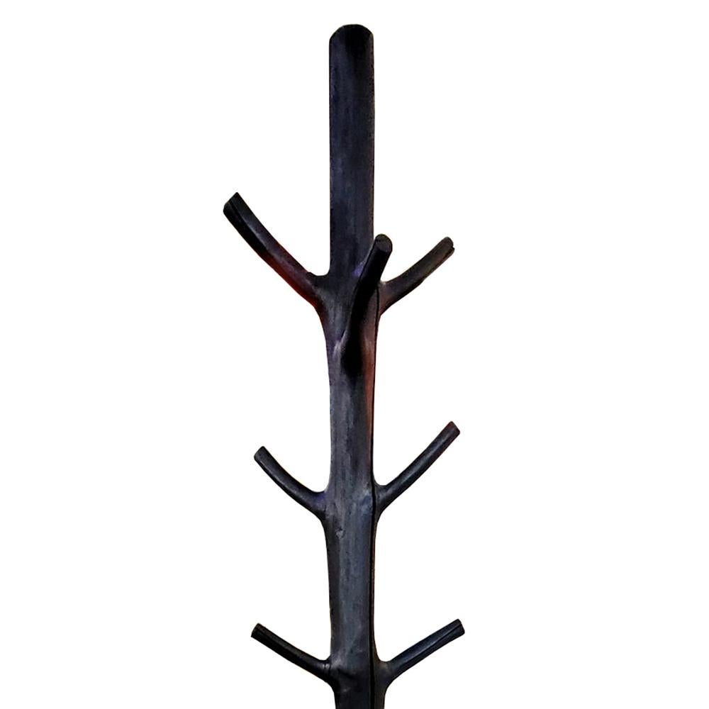 Blackened Wooden Tree Coatrack In New Condition For Sale In Paris, FR