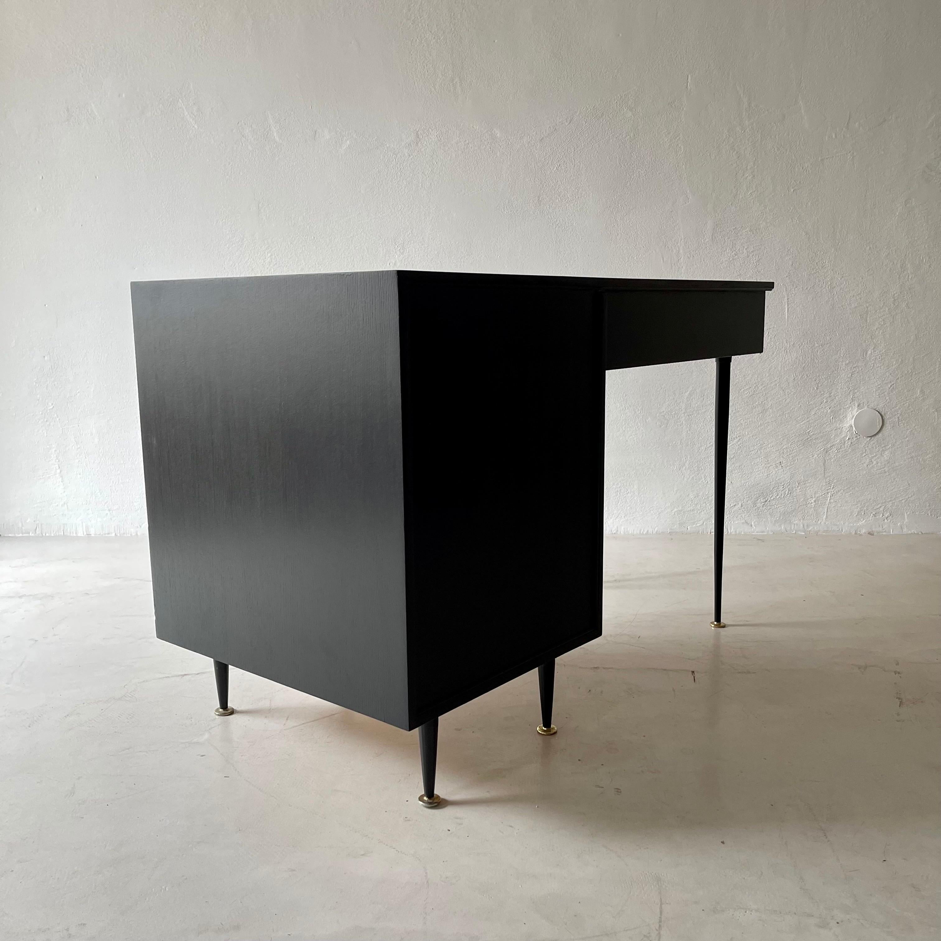 Mid-20th Century Blackened Writing Desk 1950s For Sale