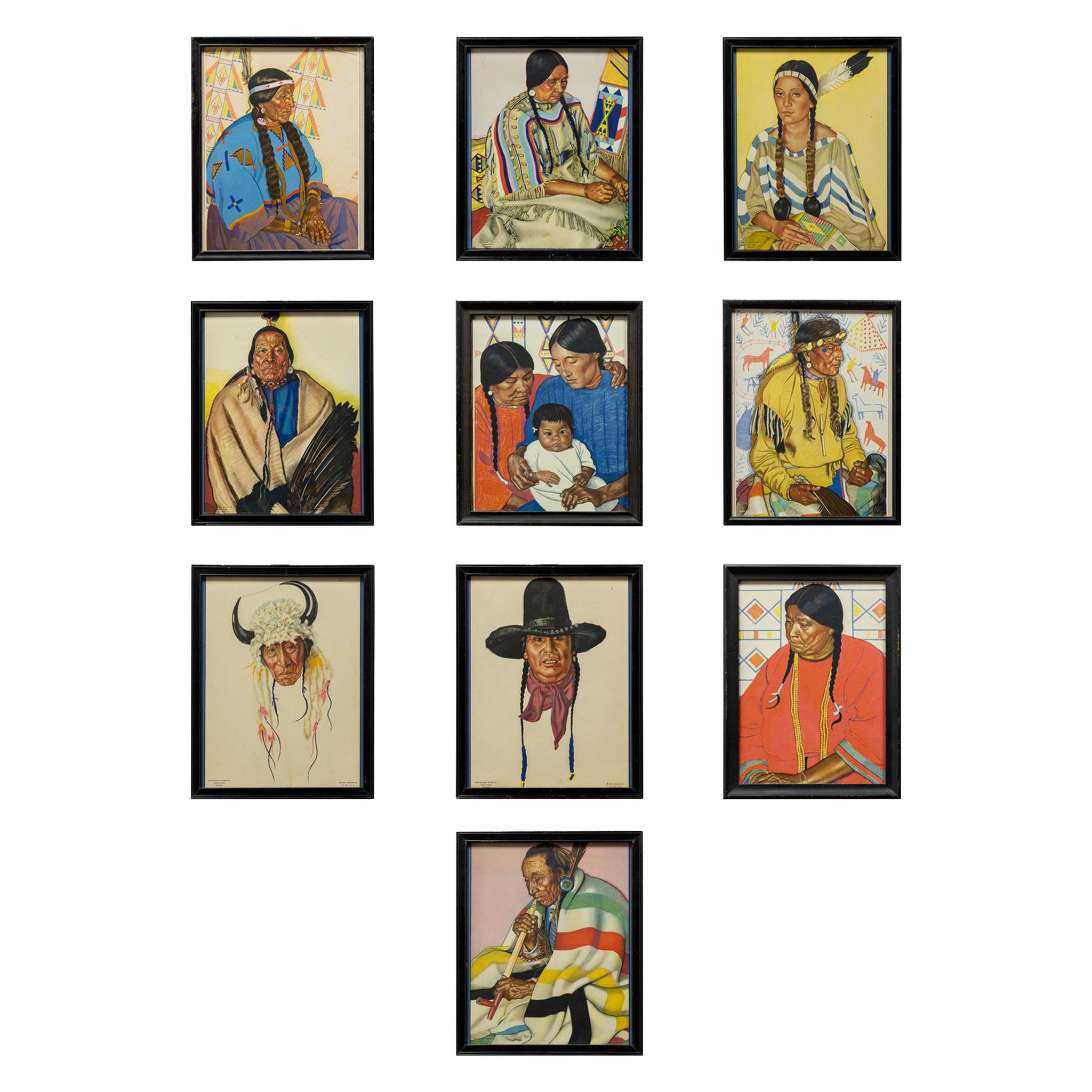 Blackfeet Indians Prints by Weinhold Reis For Sale