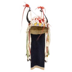 Antique Blackfeet Split Horn Bonnet