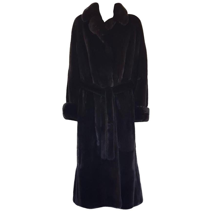 Blackglama Brown Mink Fur Coat M