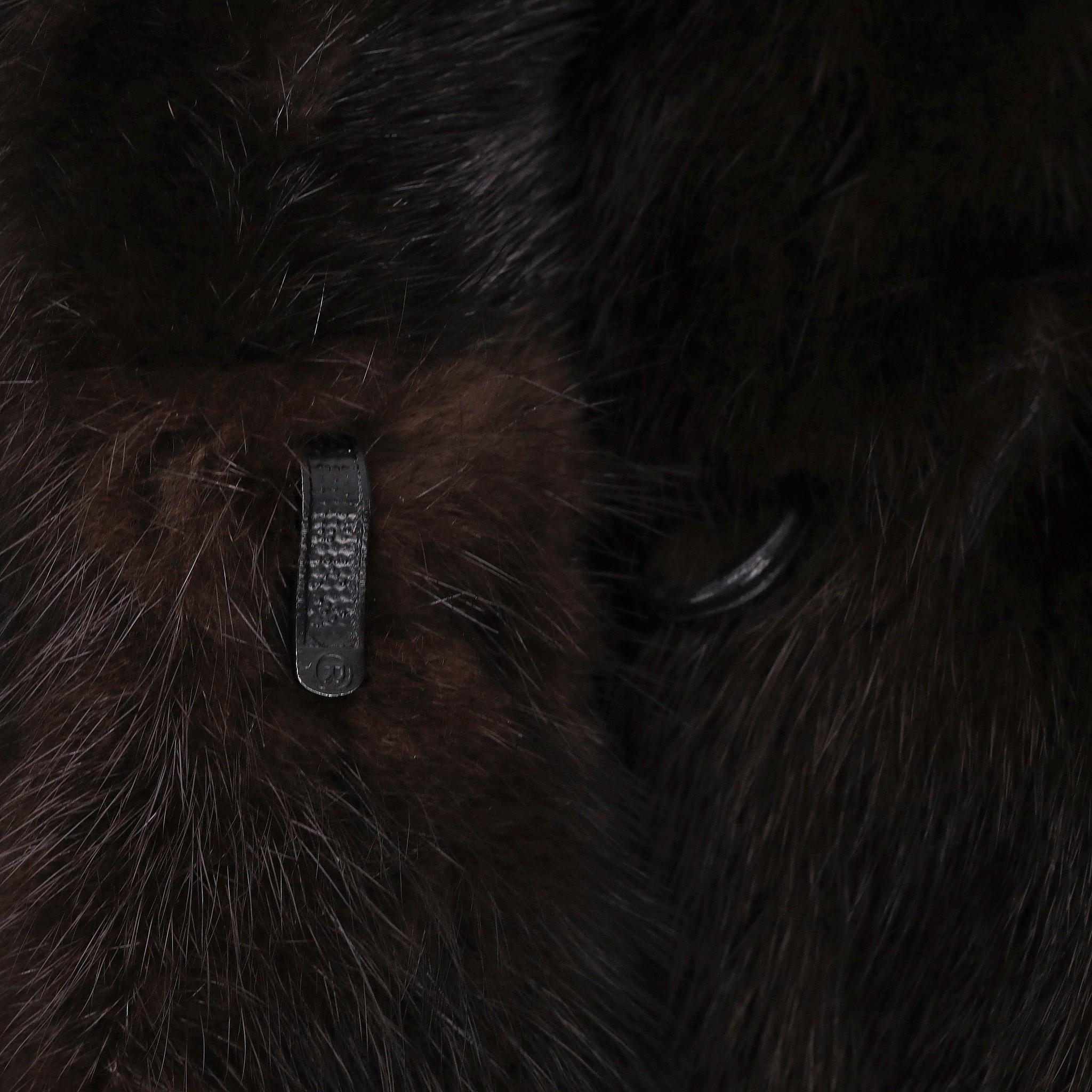 Blackglama Ranch Mink Fur Coat For Sale 2