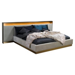 Schwarzgold, Bett „Headboard und Springboard“