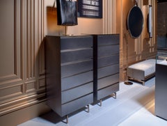 Blackgold, Drawers in Iron Varnished Metal Sheets