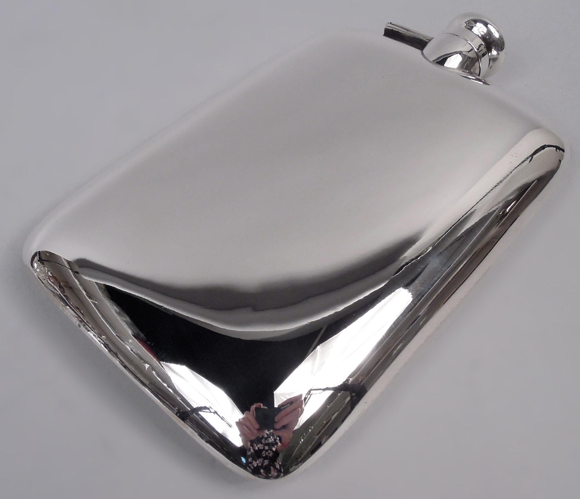 Blackinton American Modern Sterling Silver Flask Bon état - En vente à New York, NY