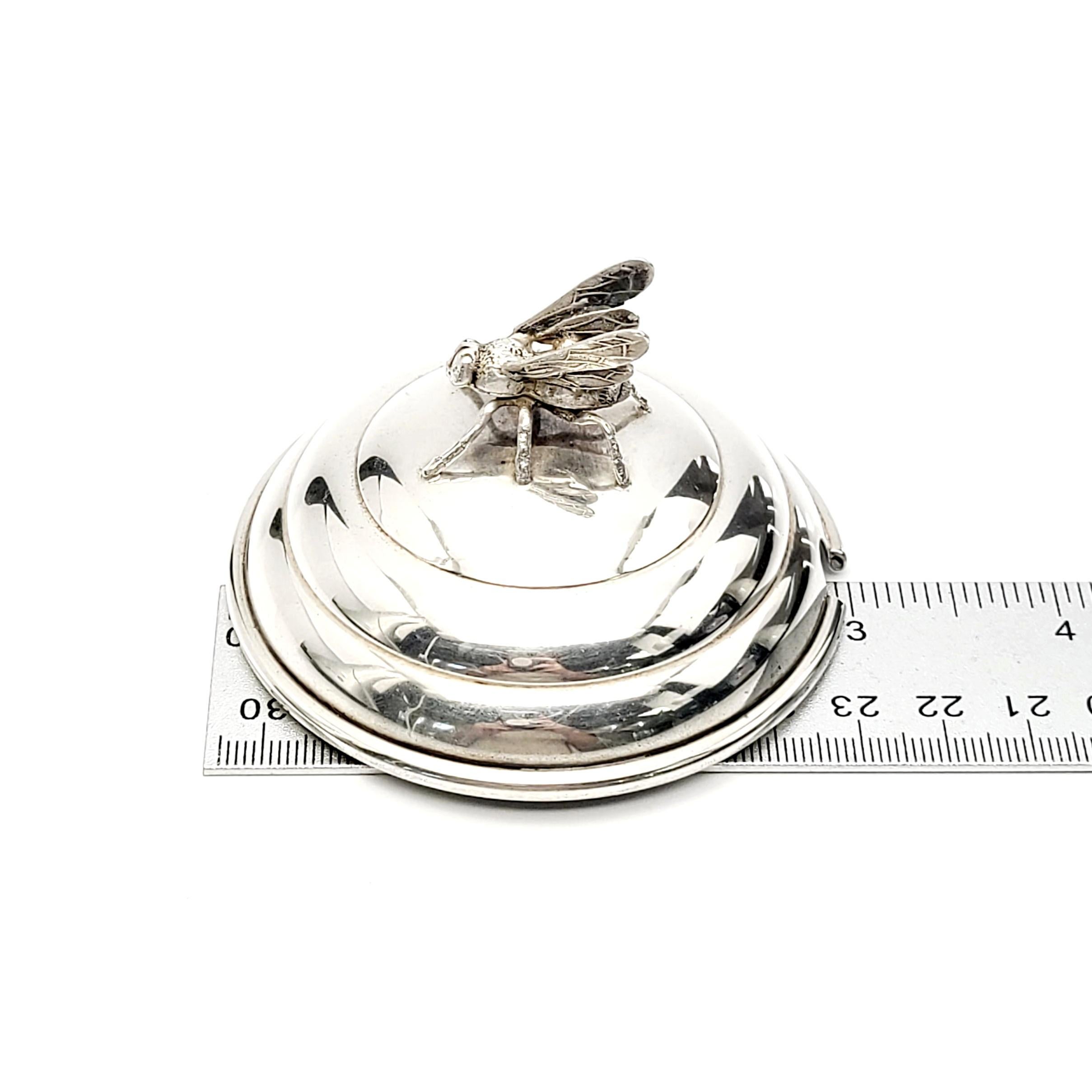 Blackinton Sterling Silver Honeybee Jar Lid X856 7