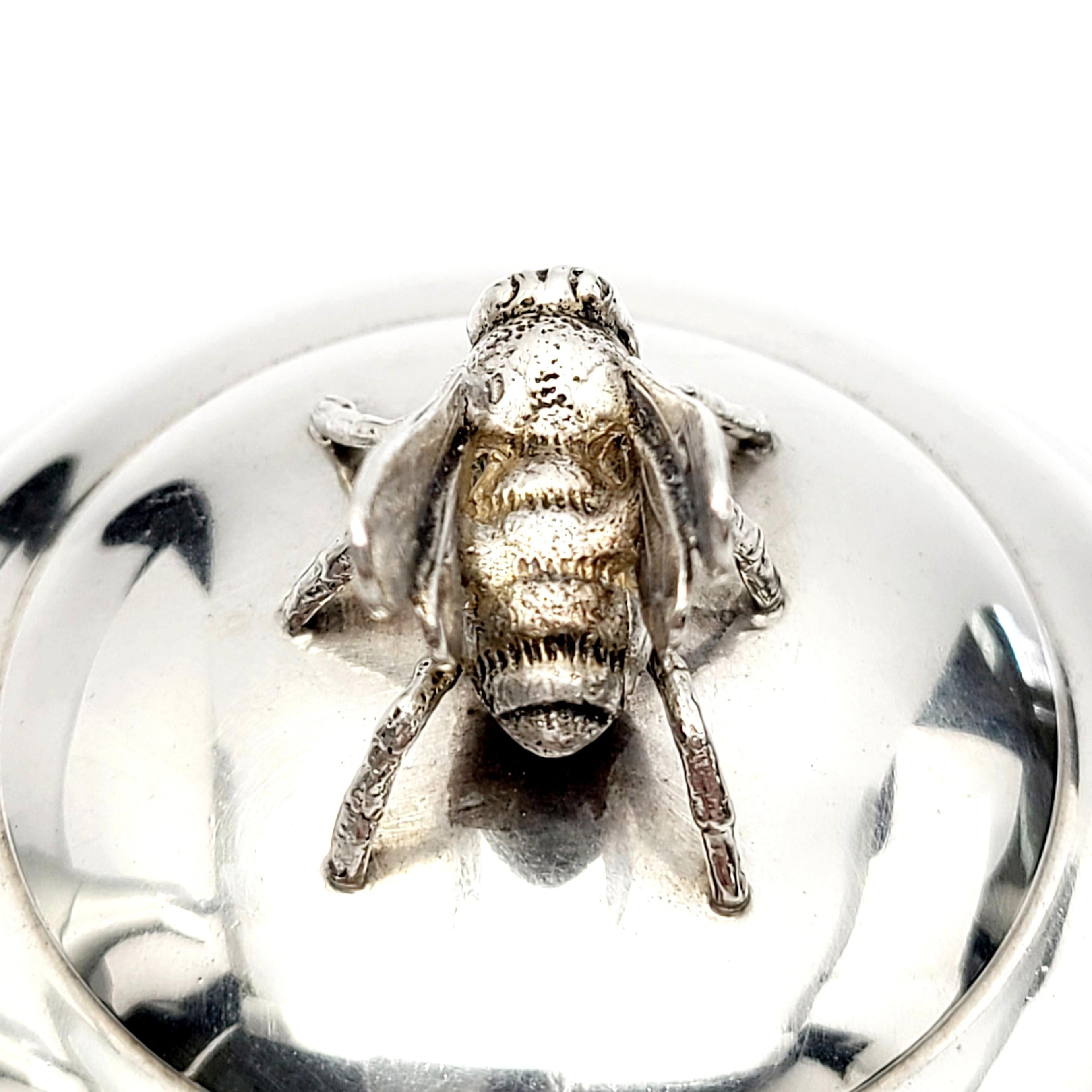 Blackinton Sterling Silver Honeybee Jar Lid X856 4