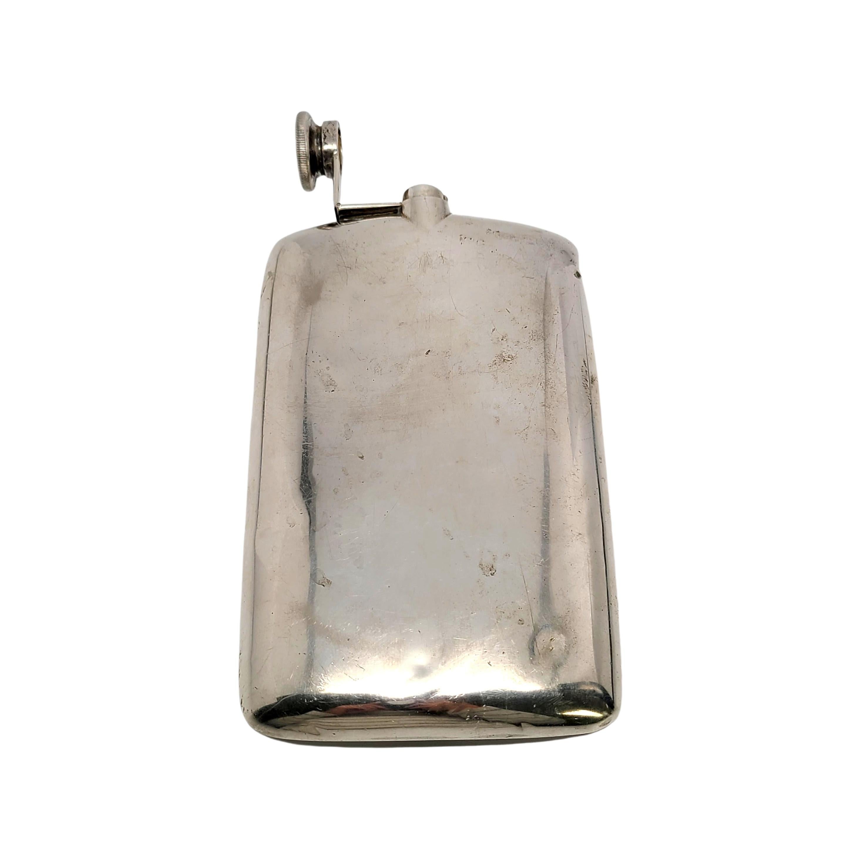 Blackinton Sterling Silver Large Flask 5/8 Pint In Good Condition In Washington Depot, CT