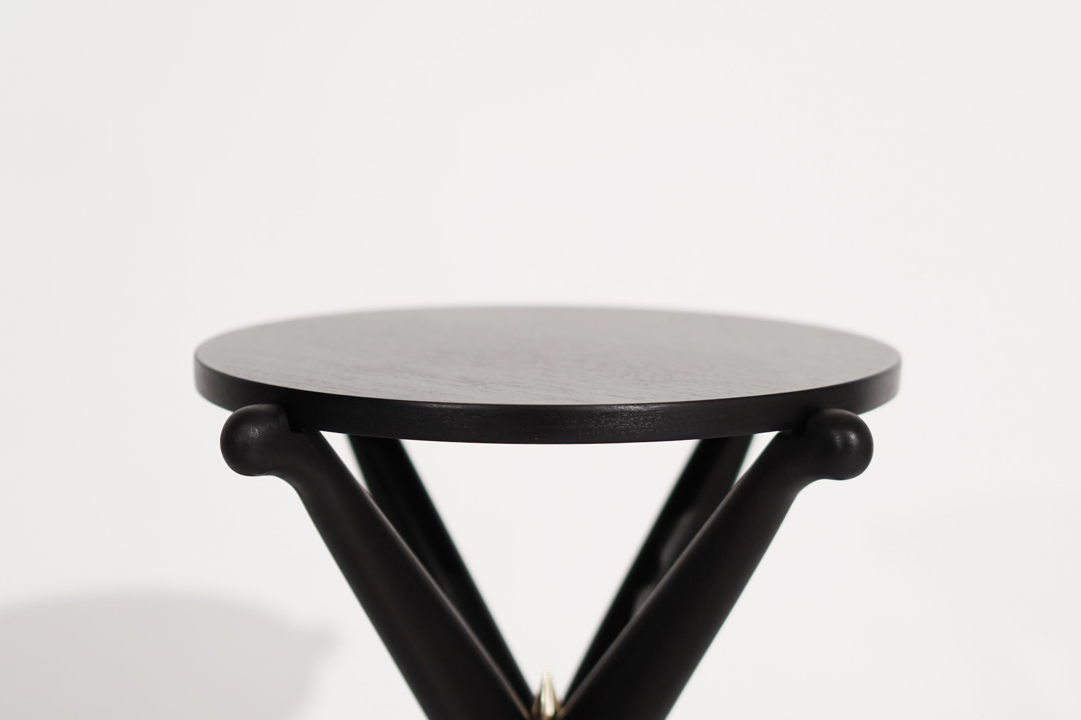Brass Blackout Gazelle Drinks Table by Stamford Modern For Sale