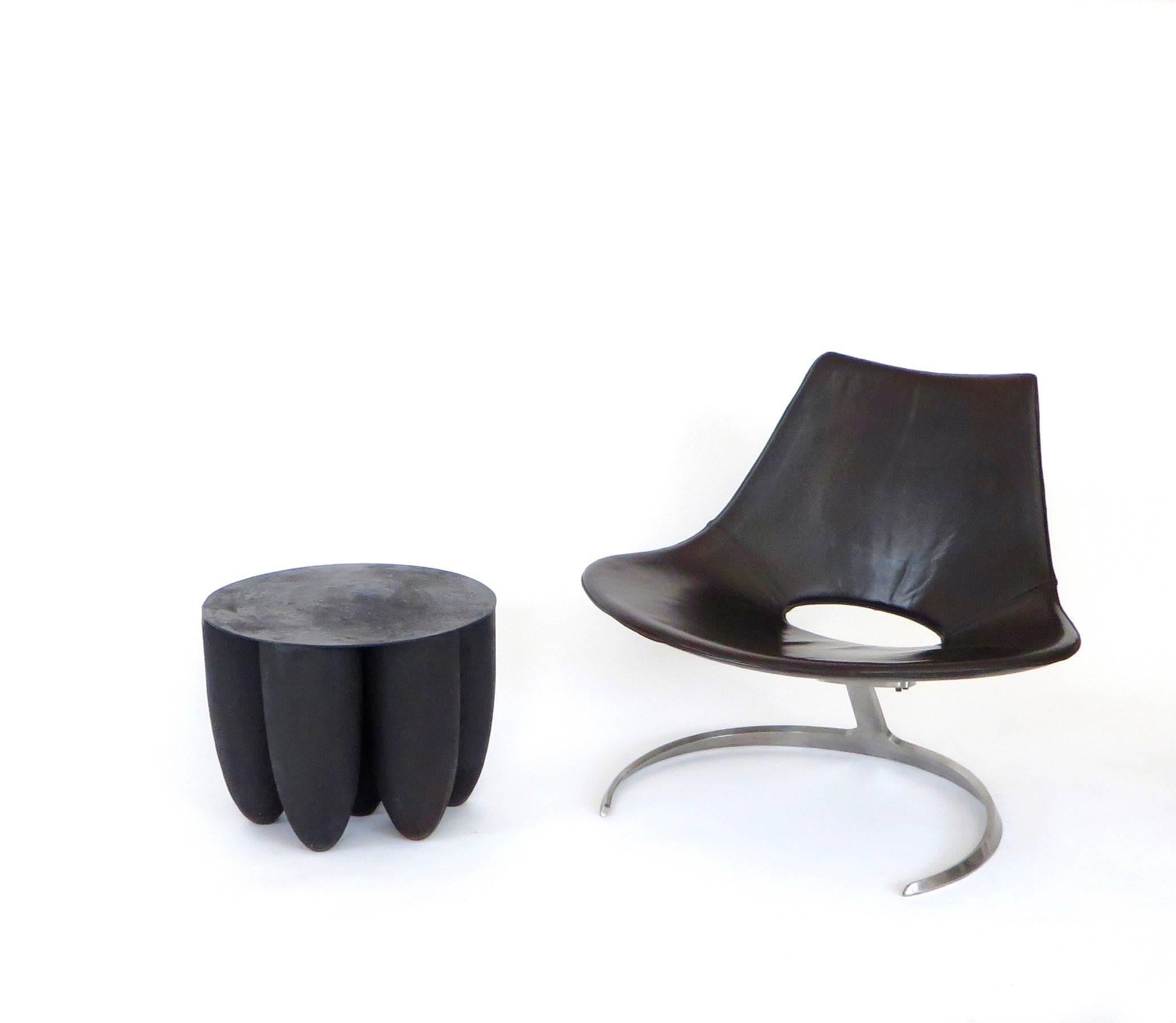 Contemporary Arno Declercq Black Senufo Low Coffee or Side Table 