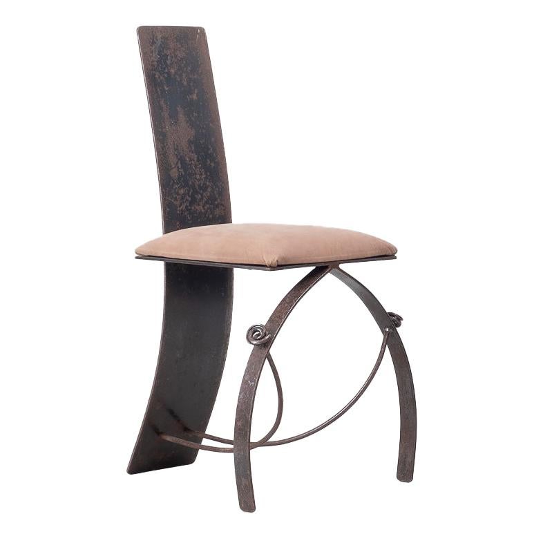 Blacksmith Crafted Steel Side Chair