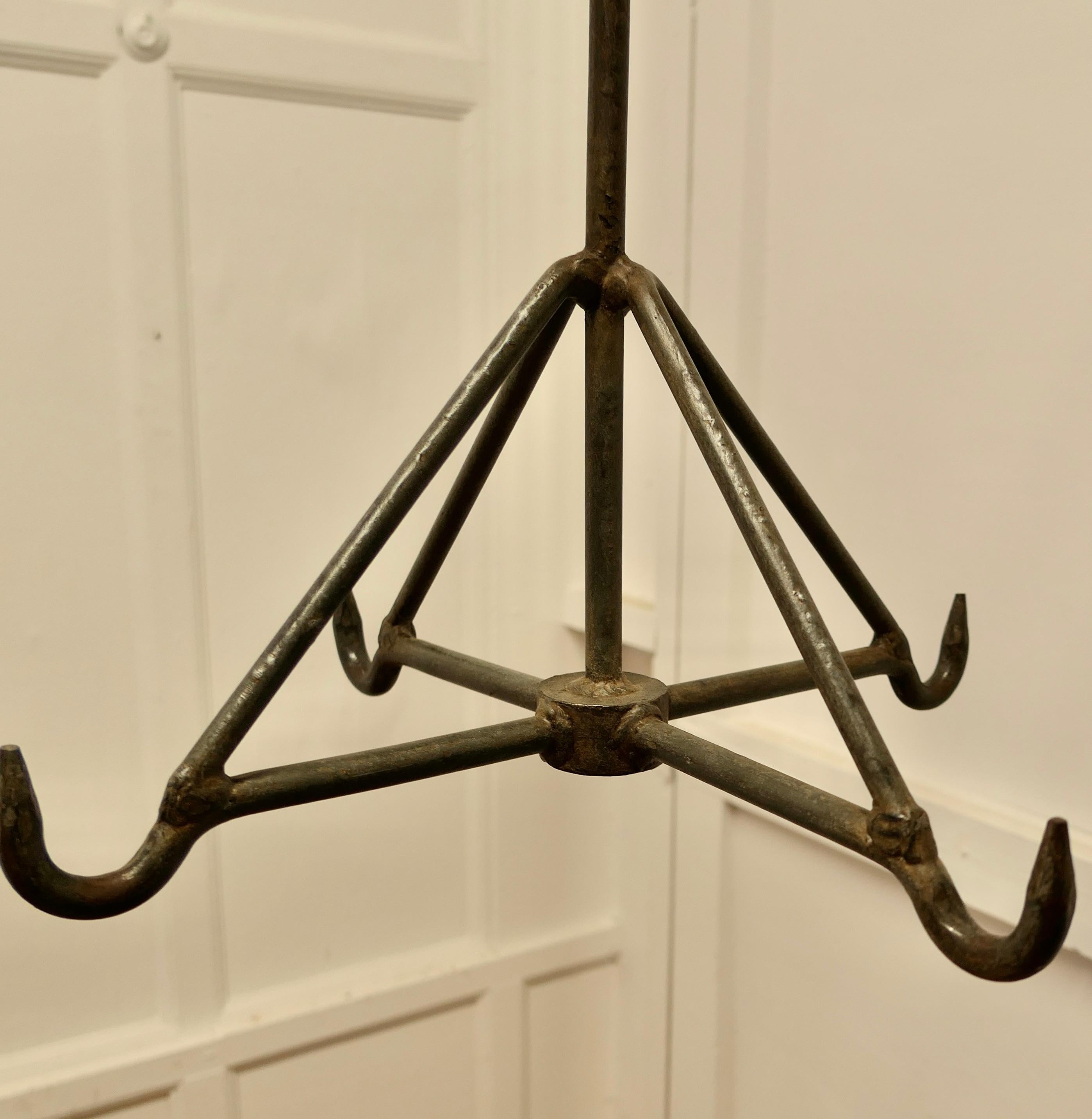  Blacksmith Made Iron Game Hanger, Kitchen Utensil or Pot Hanger   In Good Condition For Sale In Chillerton, Isle of Wight
