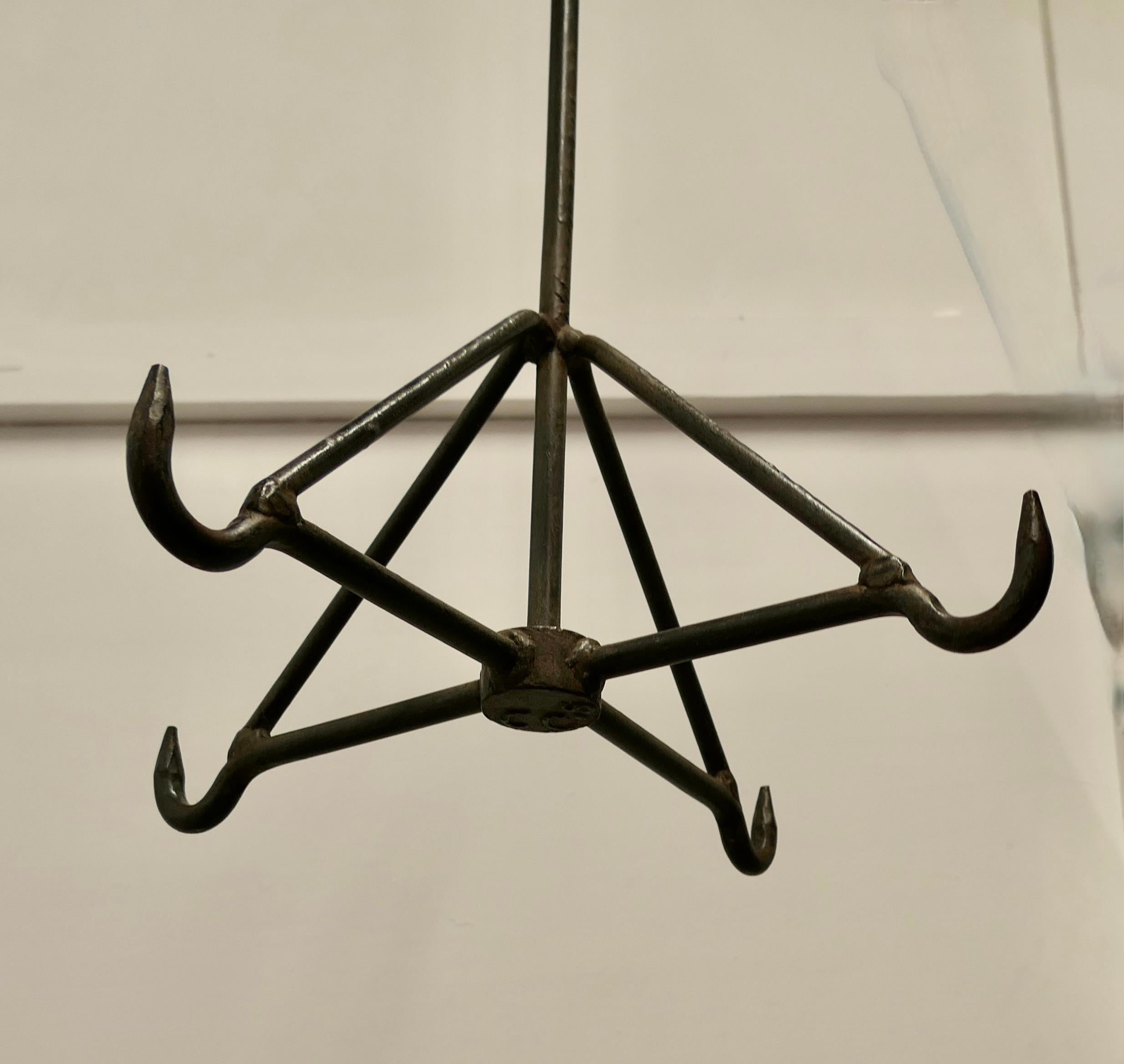  Blacksmith Made Iron Game Hanger, Kitchen Utensil or Pot Hanger   For Sale 1