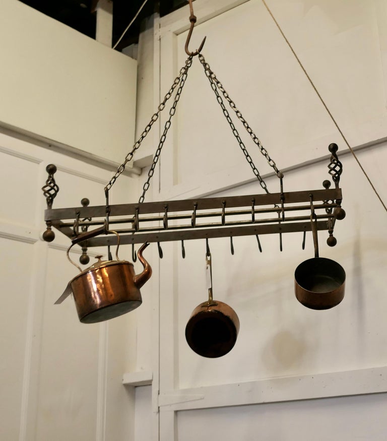 Blacksmith Made Iron Game Hanger, Kitchen Utensil or Pot Hanger For