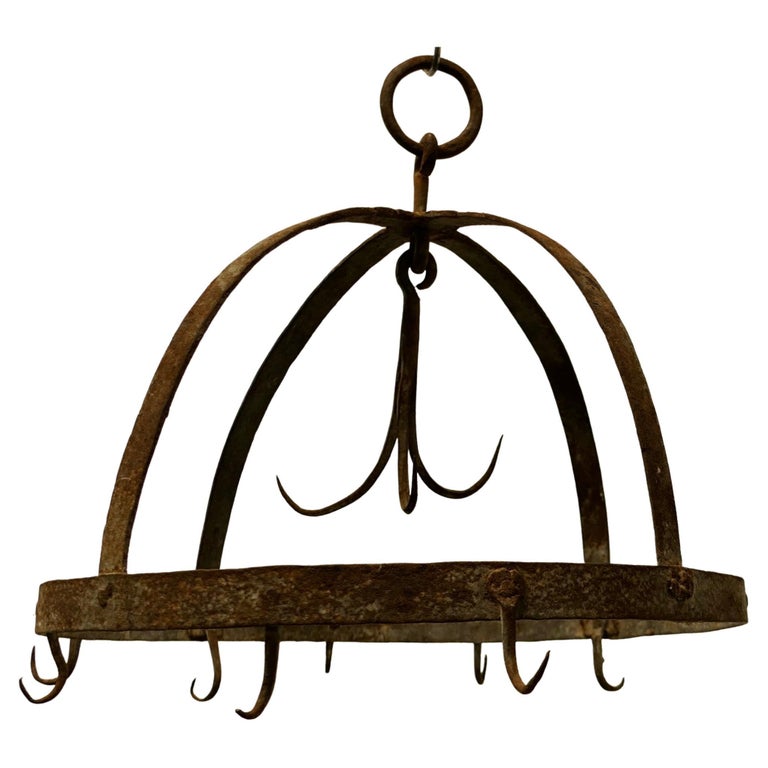 Blacksmith Made Iron Game Hanger, Kitchen Utensils or Pot Hanger For