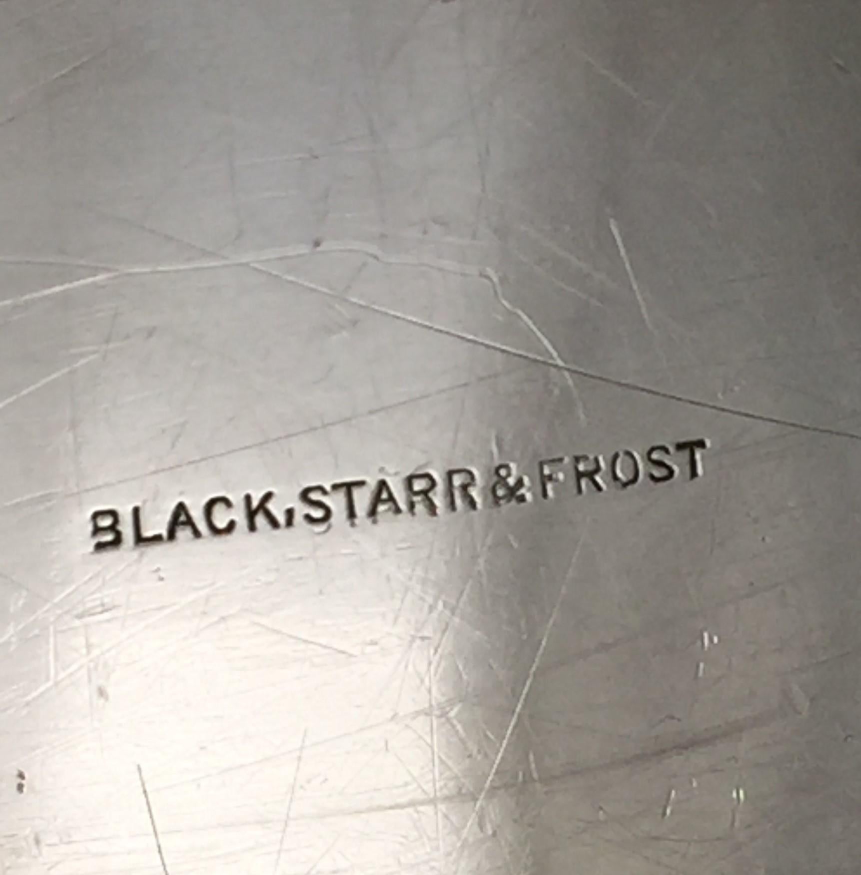 Black, Starr & Frost Plateau à 2 anses en argent sterling du début du 20e siècle Art Nouveau en vente 1