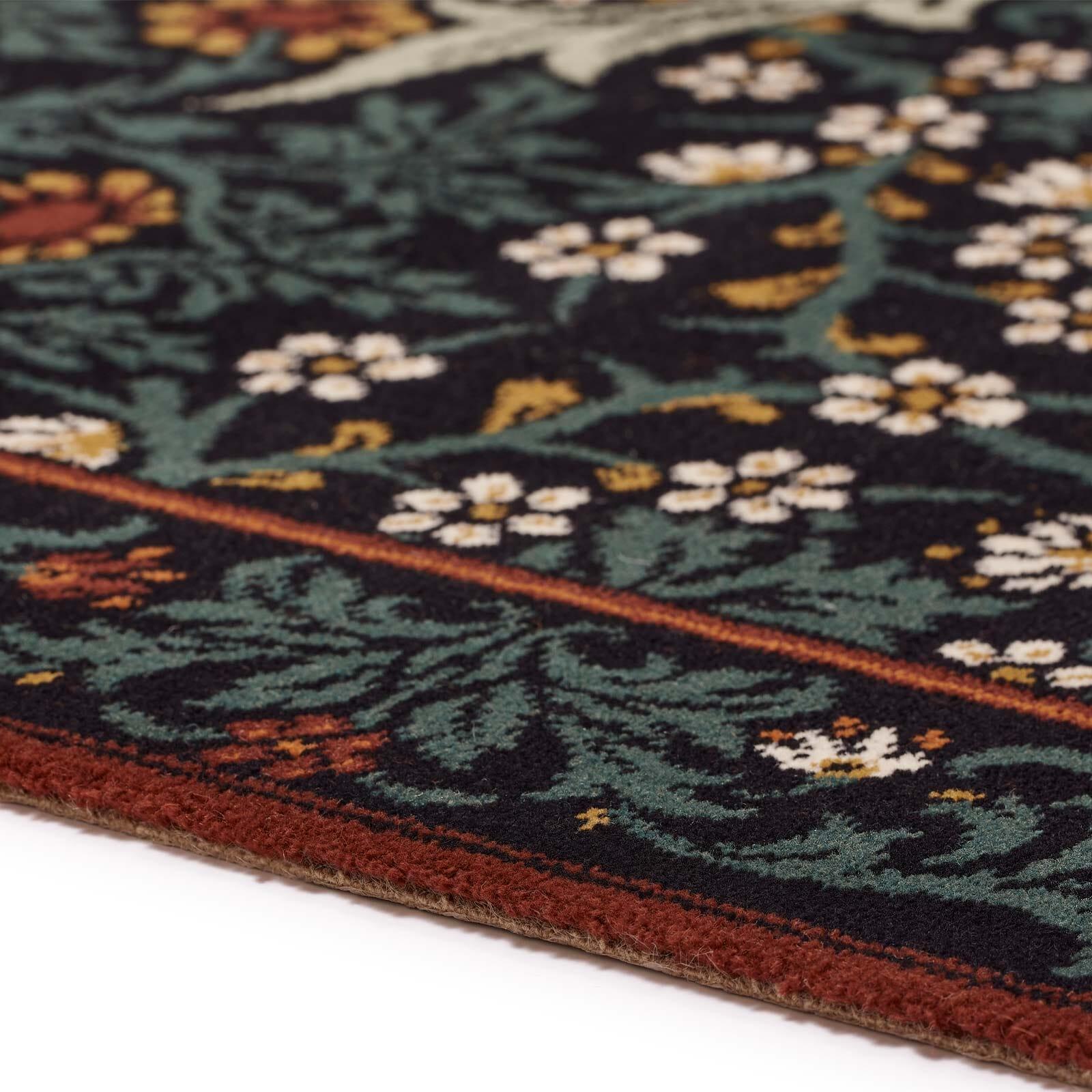 Here's a rug that brings new meaning to the phrase 'history in the making'. While its Art Nouveau motif, BLACKTHORN, part of our collaboration with the William Morris Gallery, dates back to 1892, this design is woven from sumptuous British wool by