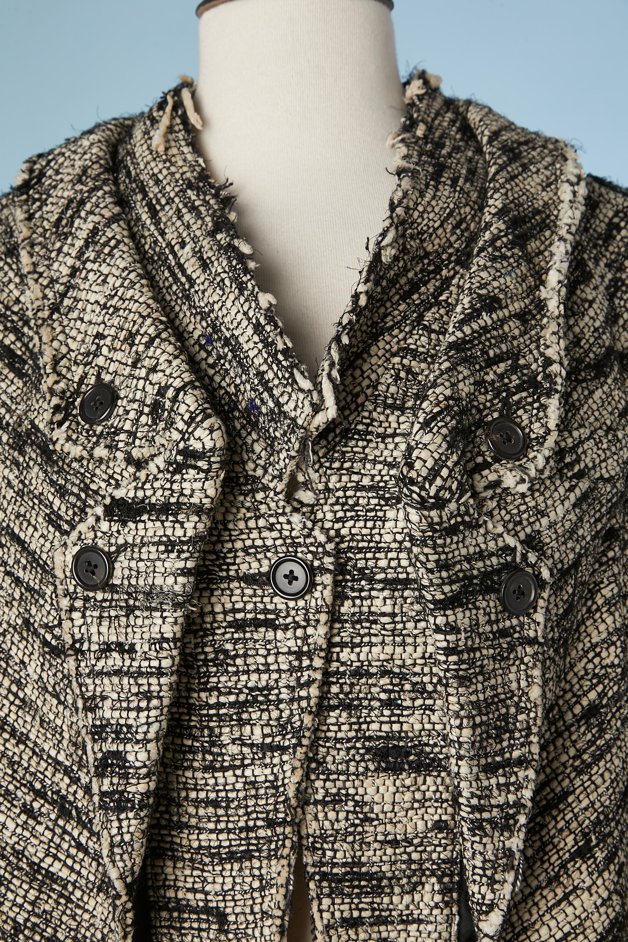 Giacca a doppio strato in tweed 