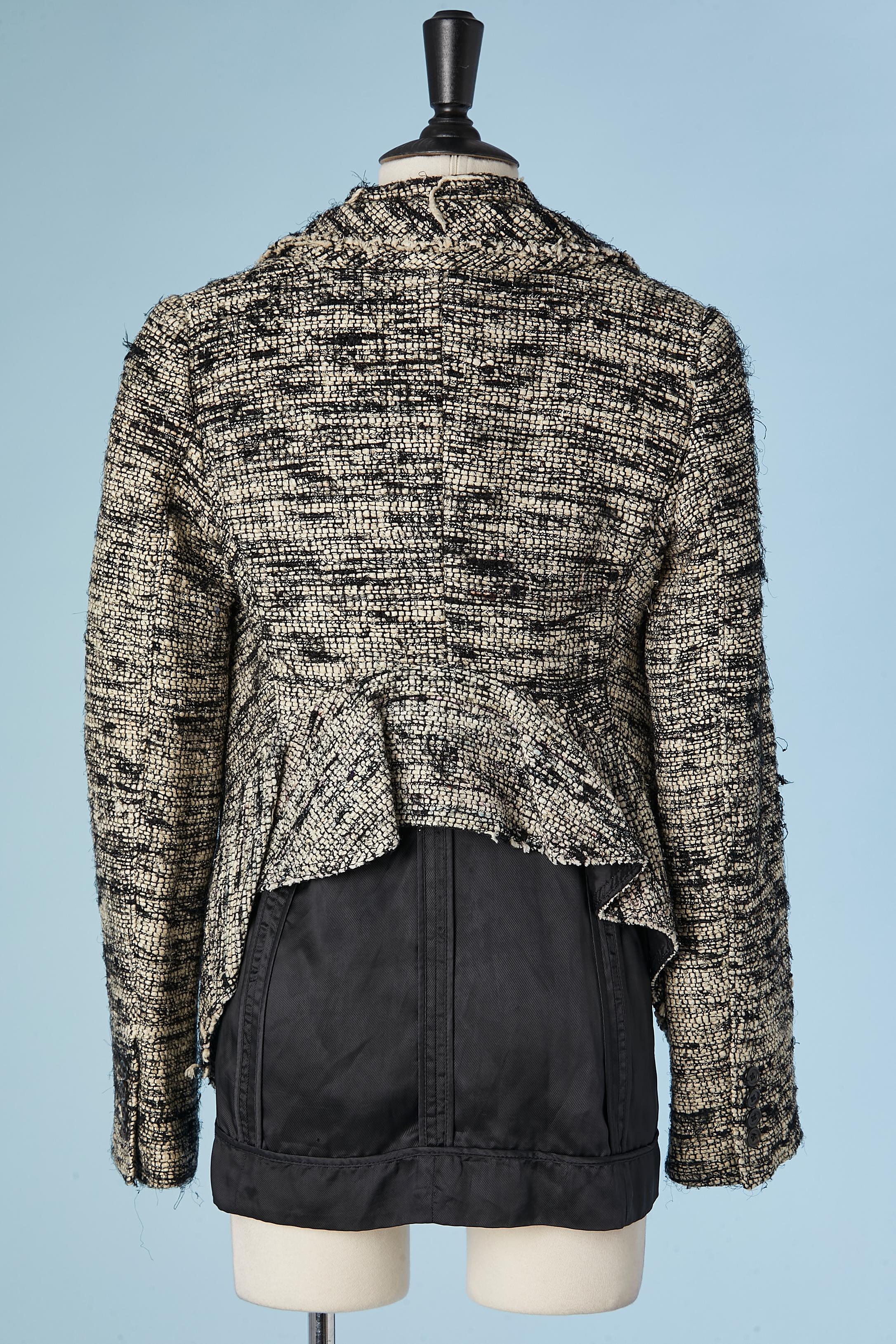 Giacca doppio strato in tweed 