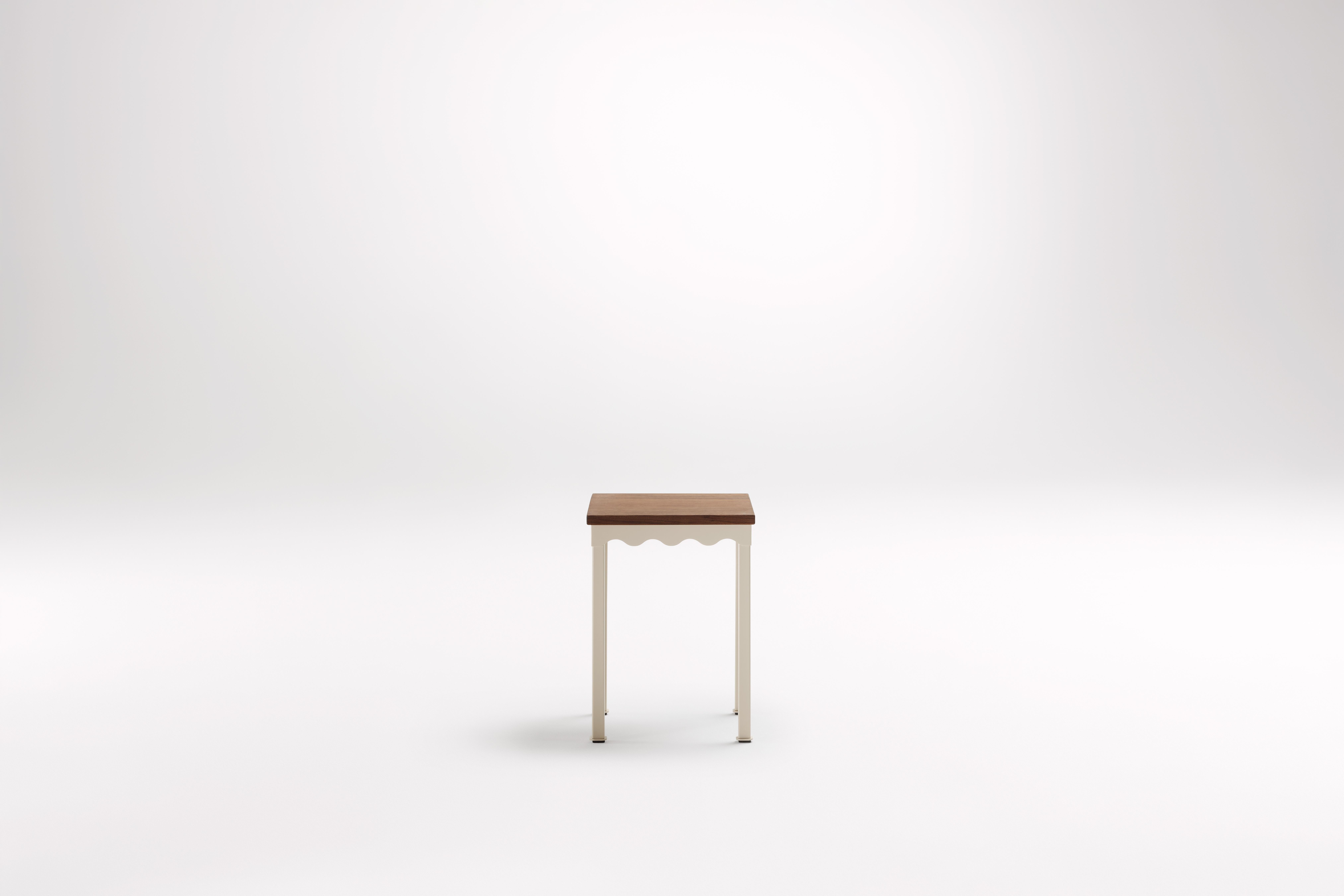 Blackwood Bellini Low Stool by Coco Flip
Dimensions: D 34 x W 34 x H 45 cm
Materials: Timber / Stone tops, Powder-coated steel frame. 
Weight: 5 kg
Timber Tops: Blackwood .
Frame Finishes: Textura Paperbark.

Coco Flip is a Melbourne based furniture