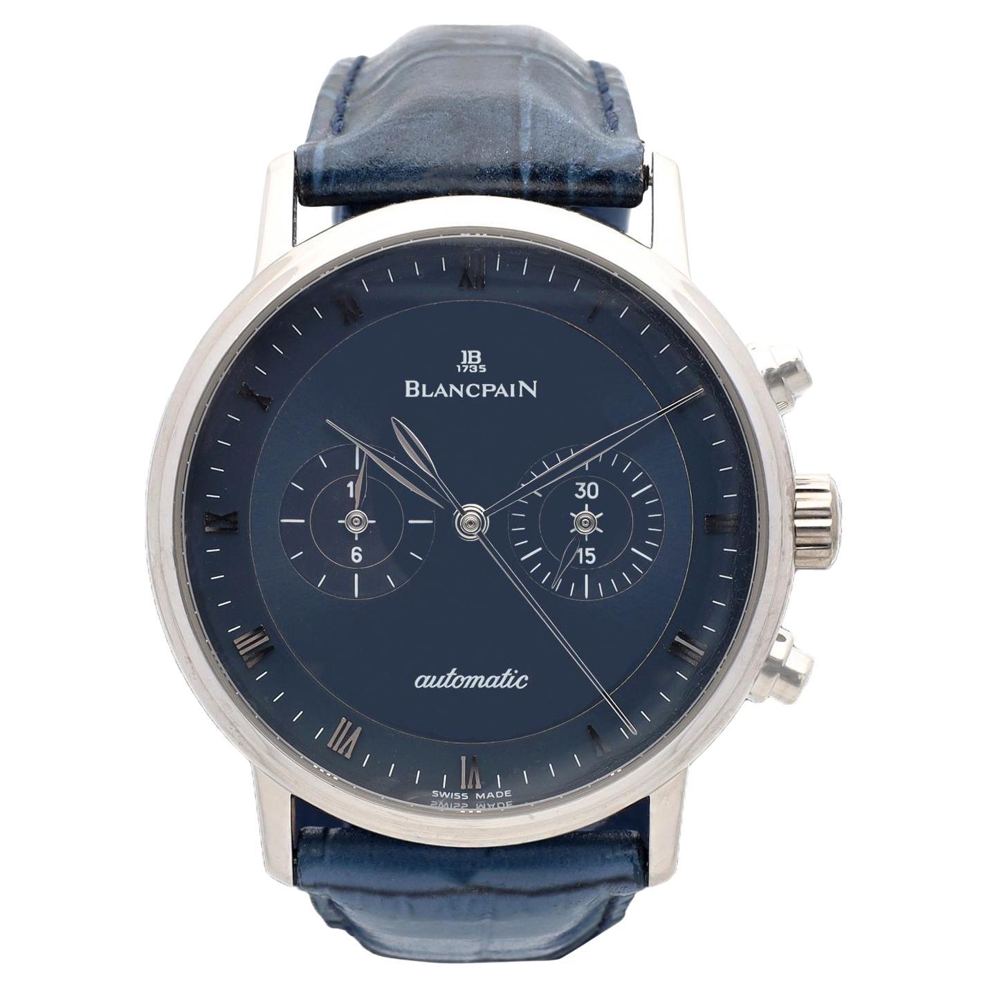BLACPAIN Villeret, 18K White Gold Chronograph