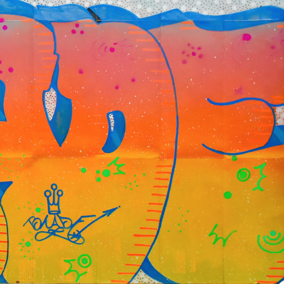 Untitled 1 (Original Art) - Art urbain Painting par Blade 