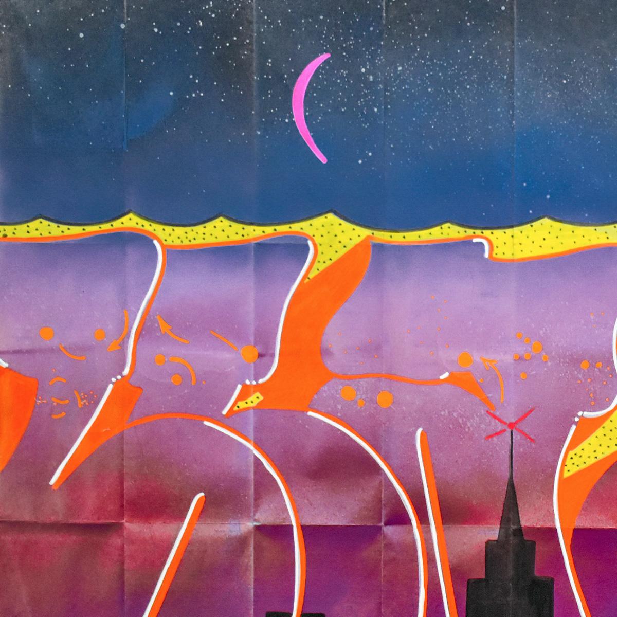 Untitled 3 (Original Art) - Street Art Painting by Blade 