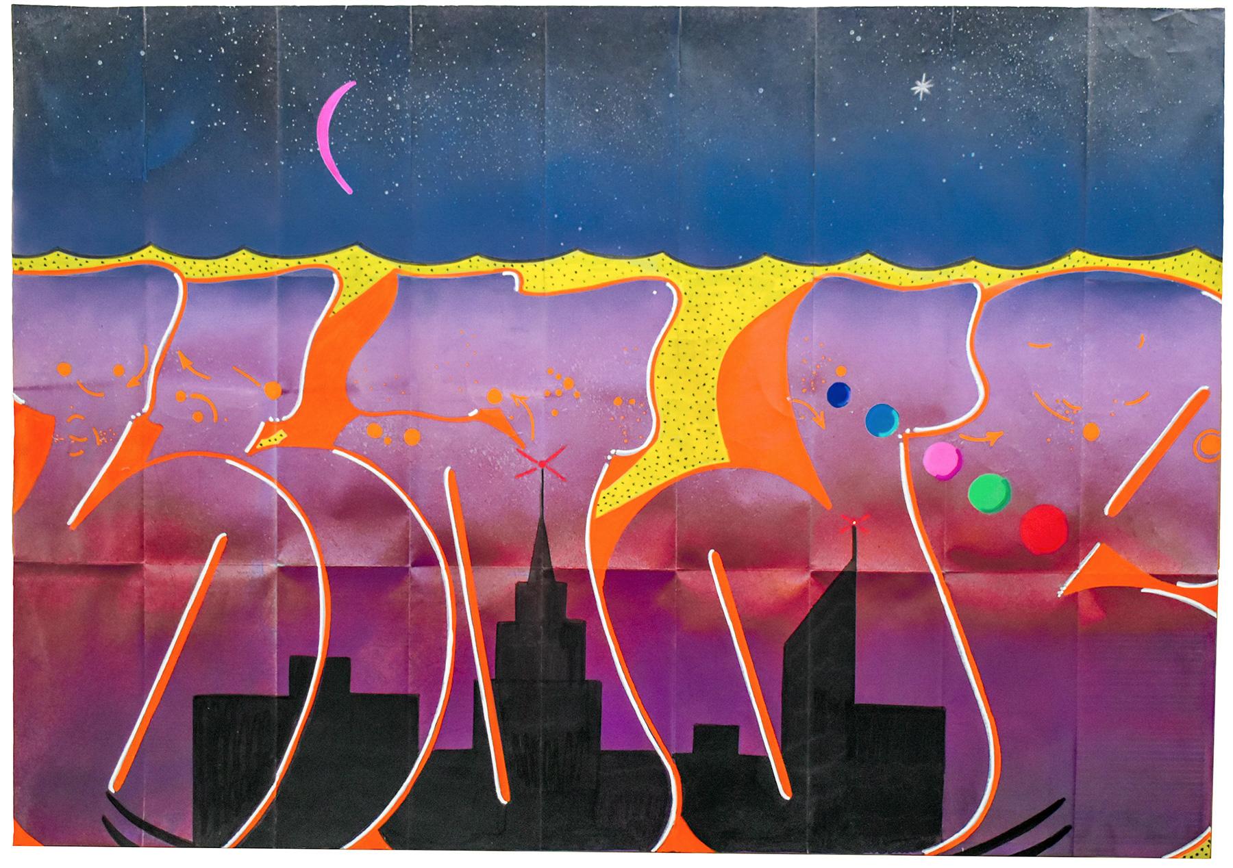 Untitled 3 (Original Art) - Painting de Blade 