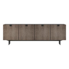 Wood Credenza - un buffet contemporain en bois et marbre