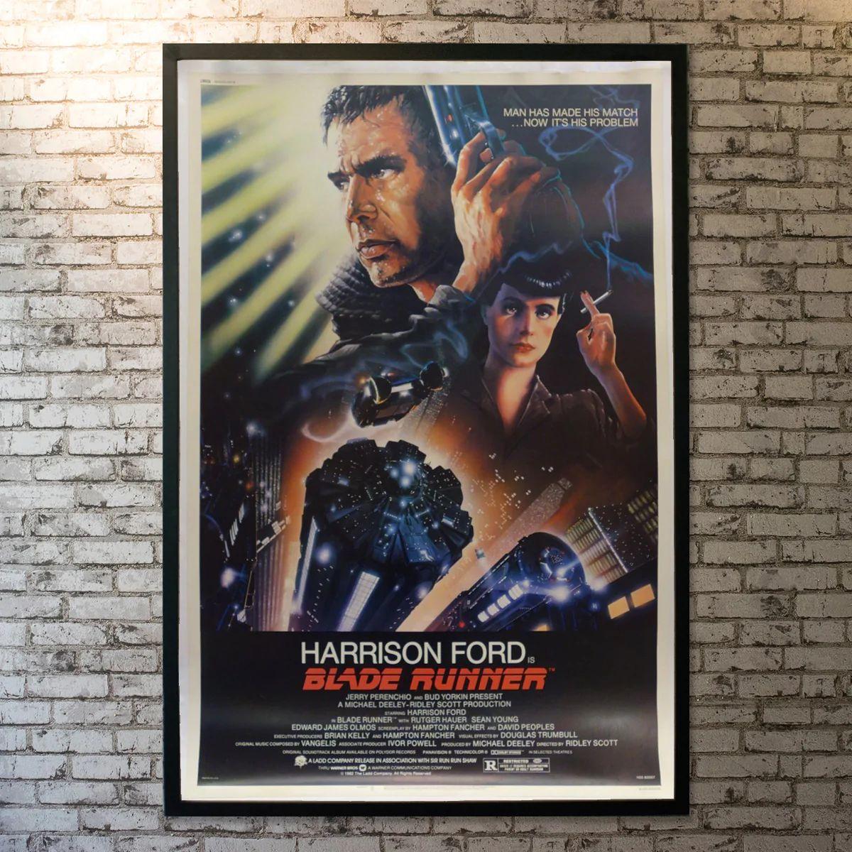 Blade Runner, Unframed Poster, 1982

Original US (40 X 60 Inches). A blade runner must pursue and terminate four replicants who stole a ship in space, and have returned to Earth to find their creator.

Year: 1982
Nationality: Original