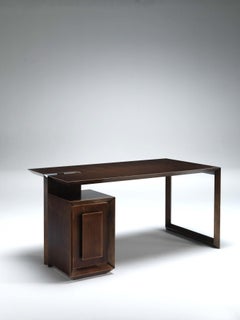 Blade/S Modern Wooden Desk with Chest of Drawers by Casamanara