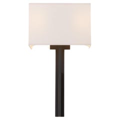 Sconce Blade, Patina di bronzo con paralume Aquarelle