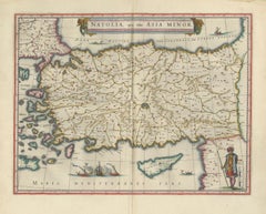 Blaeu Karte von Anatolien, Kleinasien und der Ägäis, osmanische Abbildung, um 1642