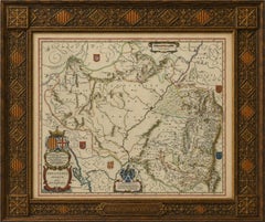 Blaeu Map of Aragon – Arragonia Regnum, Decorative Spain Atlas Map, 1642
