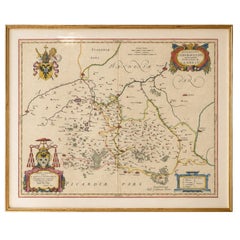 Blaeu Map of Cambrai, Artois & Hainaut – Heraldic France c.1642