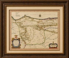 Blaeu Map of León & Asturias – Legionis Regnum, Antique Spain Chart, 1642