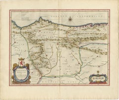 Blaeu Map of León & Asturias – Legionis Regnum, Antique Spain Chart, 1642