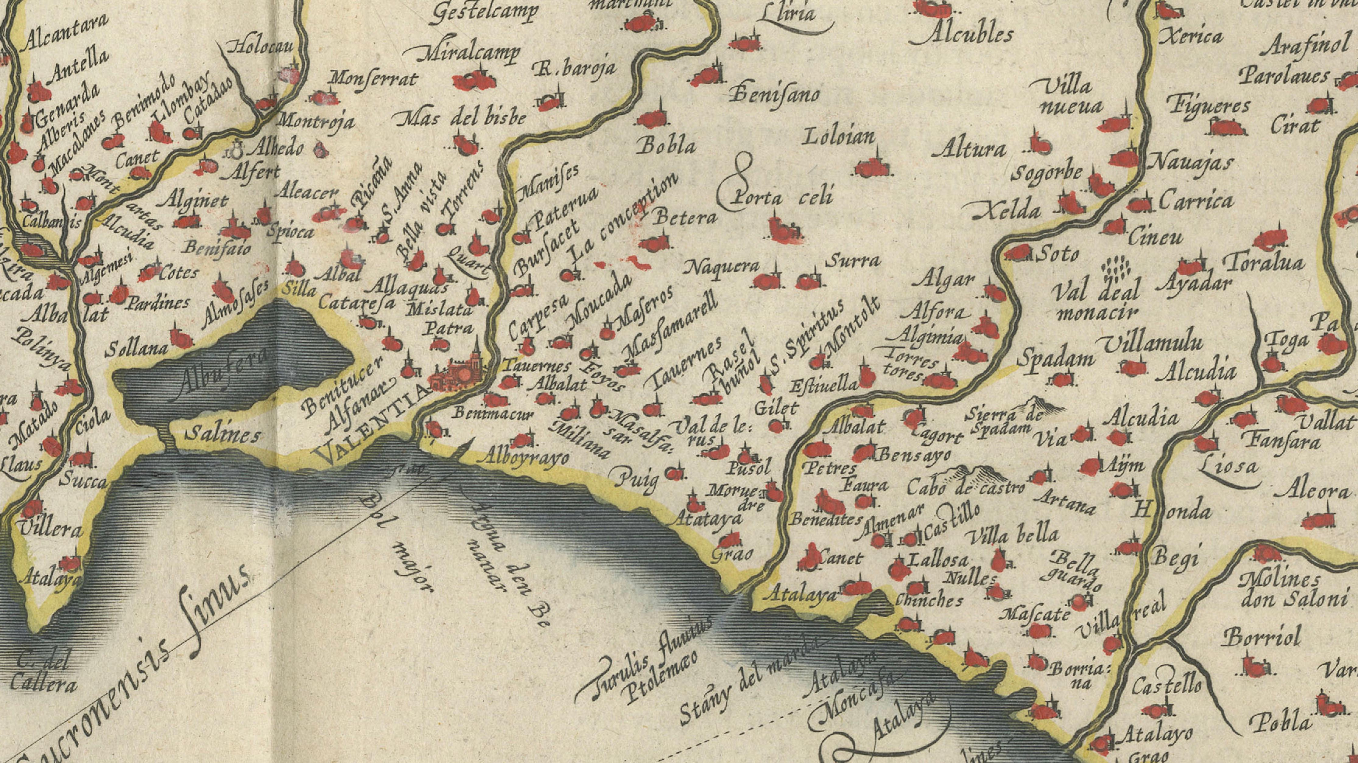 Blaeu Map of Valencia – Valentia Regnum, Decorative Mediterranean Chart, 1642