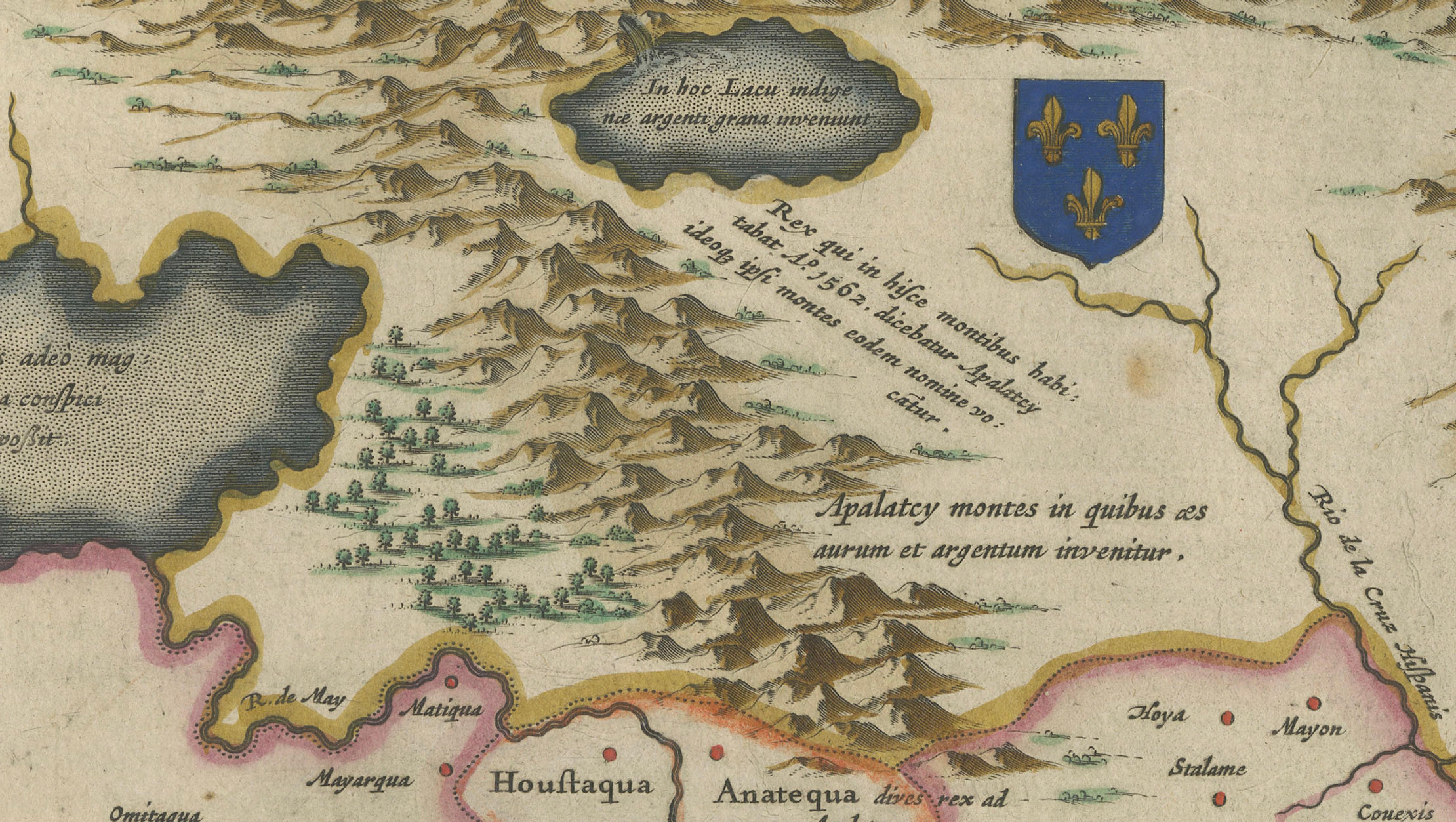 Blaeu Virginia and Florida Map – Decorative Early America Chart, 1642