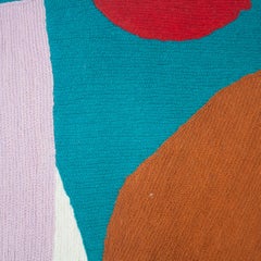 Blah Blah Shapes Hand Embroidered Modern Geometric Throw Pillow Cover