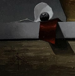 "Dust & Scarlet" (2023) By Blair Atherholt, Original Oil Painting on Panel