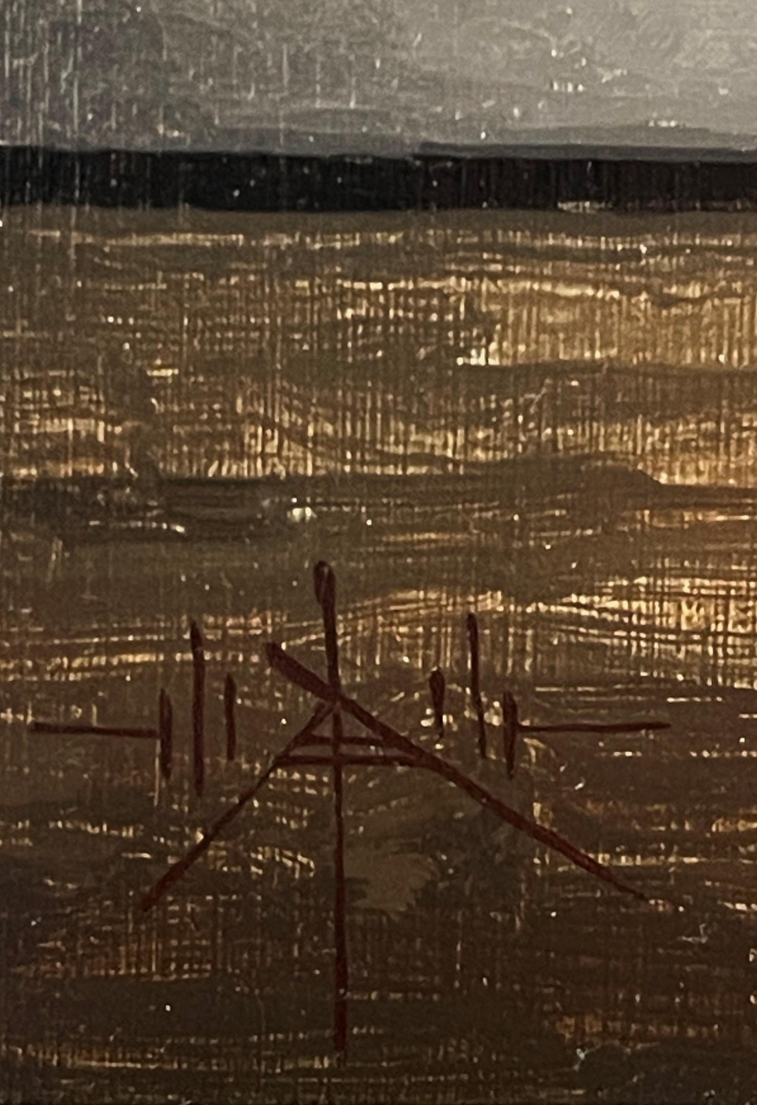 „Dust & Scarlet“ (2023) von Blair Atherholt, Original-Ölgemälde auf Tafel im Angebot 7