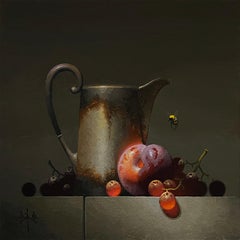 "Ember" - Realist Still-Life, Oil Painting on Cradled Panel