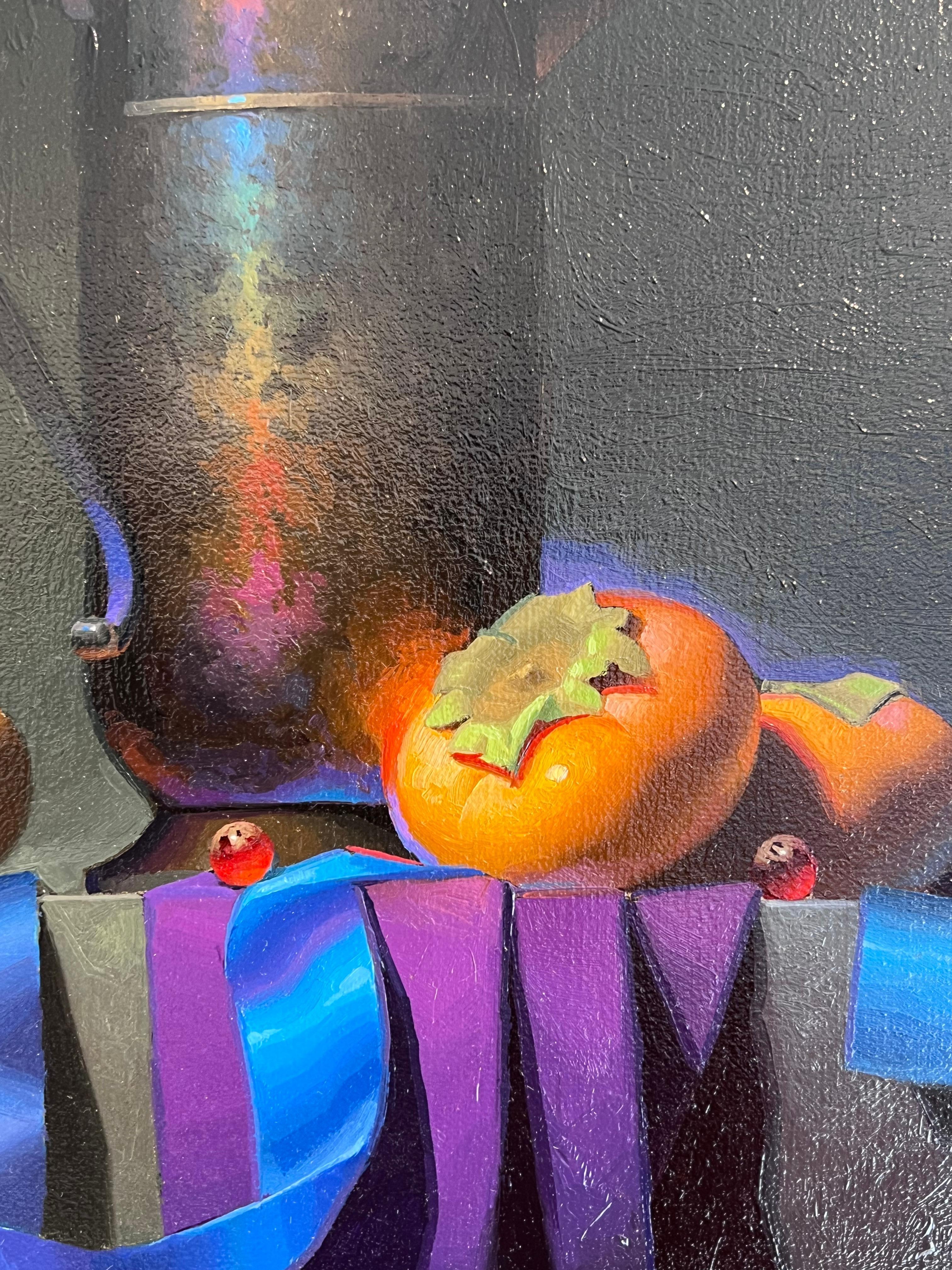 Wavelength-Originale contemporaneo di pittura realistica di natura morta- arte moderna in vendita 1