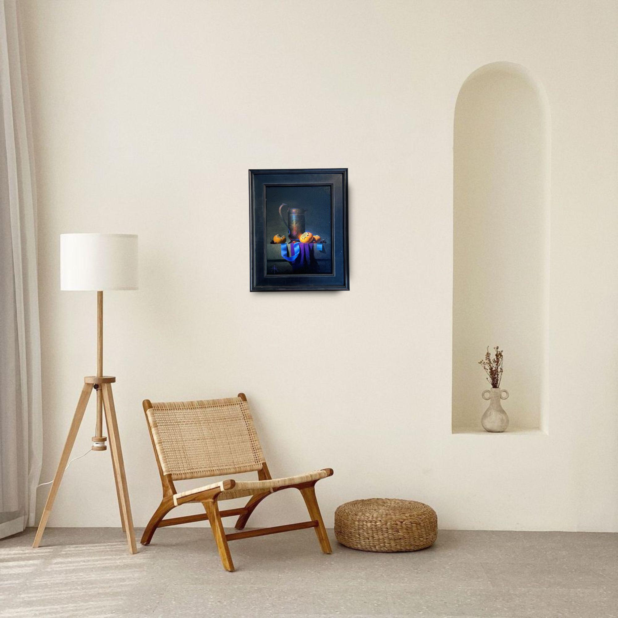 Wavelength-Originale contemporaneo di pittura realistica di natura morta- arte moderna in vendita 2