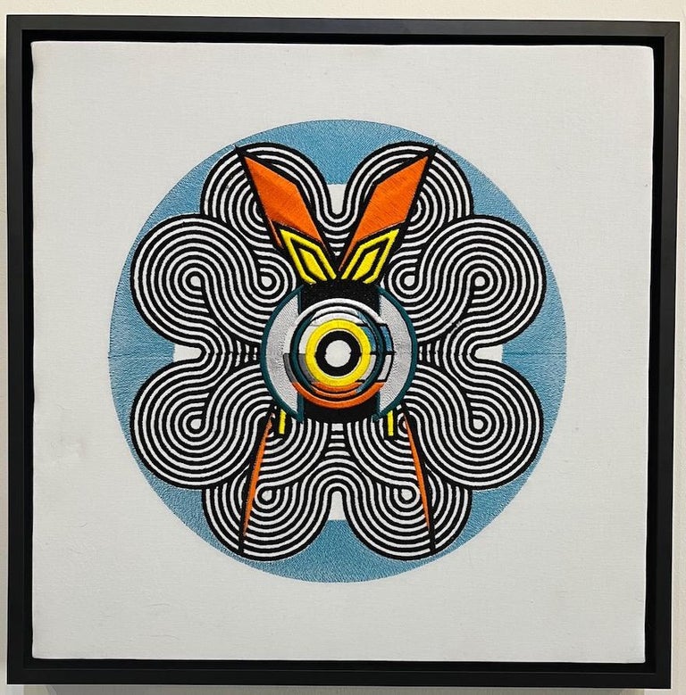 Blair Cahill Blair Martin Cahill, Muchitsu, Embroidery, Framed For