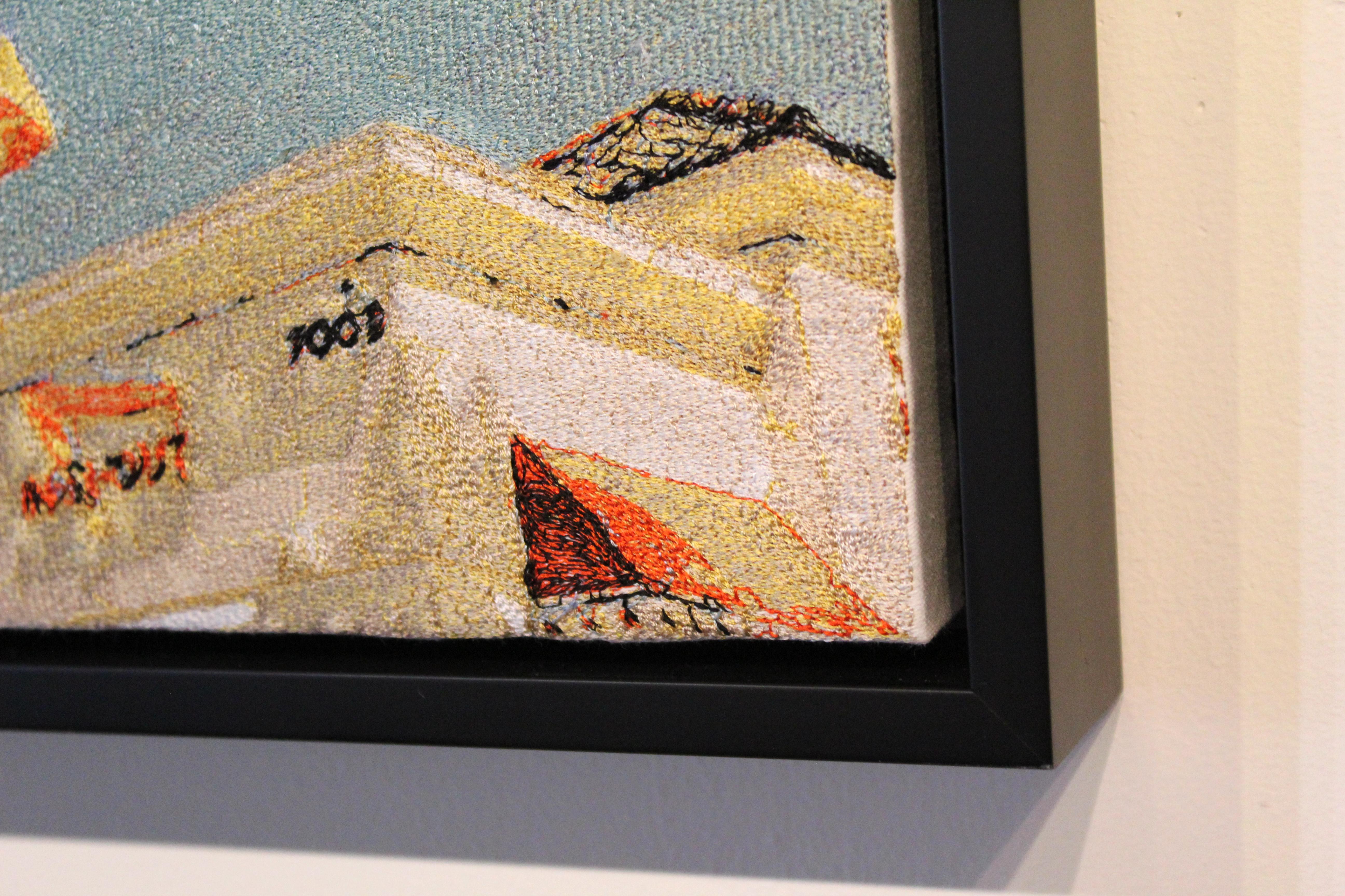 Blair Cahill, Embroidery, I Live In A Place Where It Does Not Snow, Framed 4
