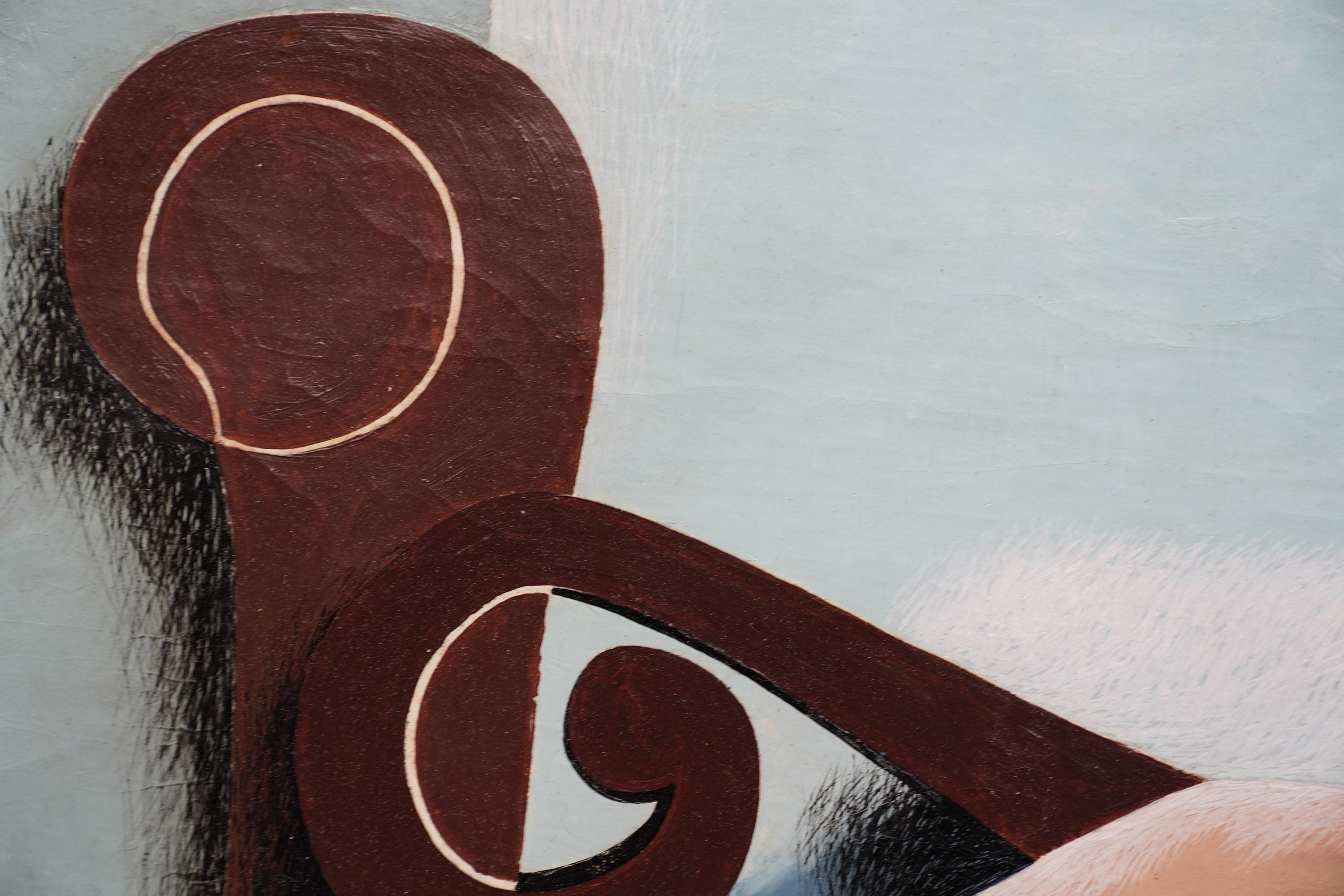 Two Figures 1939 - British Surrealist art figurative painting For Sale 2