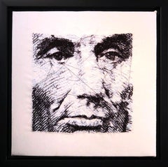 Blair Martin Cahill, Founding Fathers Series: Abe, Digital Embroidery