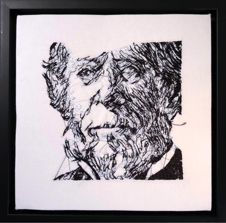 Blair Martin Cahill, Founding Fathers Series: Hamilton Fish, Embroidery